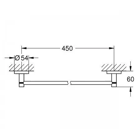 Вішалка для рушника Grohe Essentials 40688AL1 графіт - фото 2