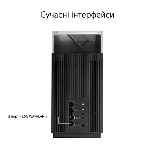 Wi-Fi Mesh система Asus ZenWiFi Pro XT12 2pk Black (90IG06U0-MO3A40) - фото 6