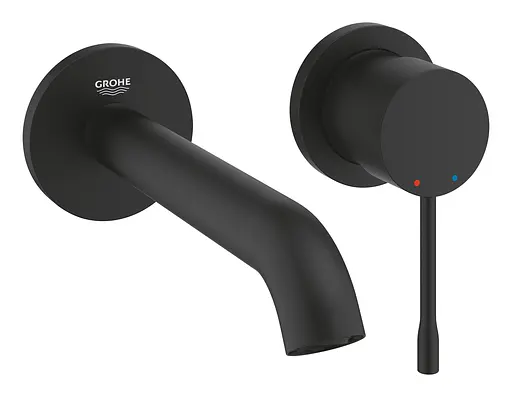 Змішувач для умивальника на два отвори M-Size Grohe Essence 29192KF1 Чорний матовий - фото 1