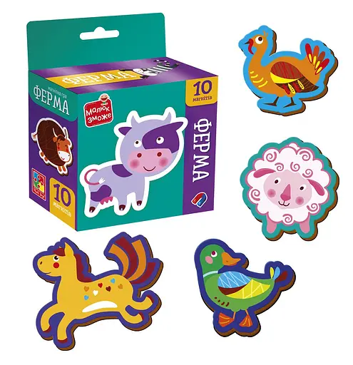 Гра развивающая, набор магнитов Ферма