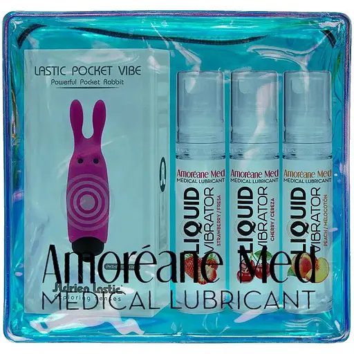 Набор из 3-х вкусов стимулирующего лубриканта Adrien Lastic Amoreane Med (3х10мл) - фото 3