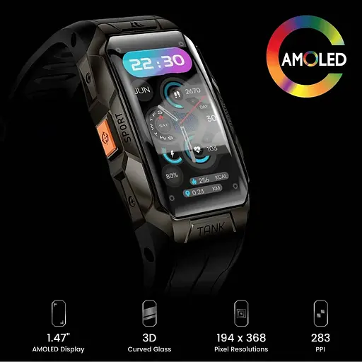 Смарт-годинник Kospet Tank X1 Original Black (KTX0001PBL) - фото 7
