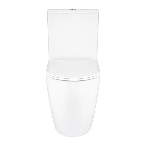 Унитаз напольный Qtap Grand Ultra Quiet безободковый с сиденьем Soft-close White QT26228301W, Белый - фото 3