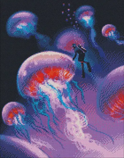 Набор с алмазной мозаикой Исследуя океан, 40x50 см