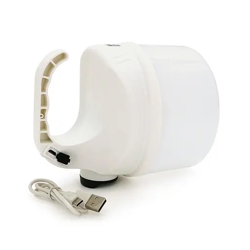 Ліхтарик для кемпінгу Panther PT-8806, 1+3 режими, корпус-пластик, ударостійкий, ip44, вбудований акум 6000mAh, USB кабель, White, BOX - фото 2