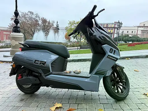 Электроскутер Двухместный Crosser CR22 (2500W, 72V/35Ah) Голубой - фото 5
