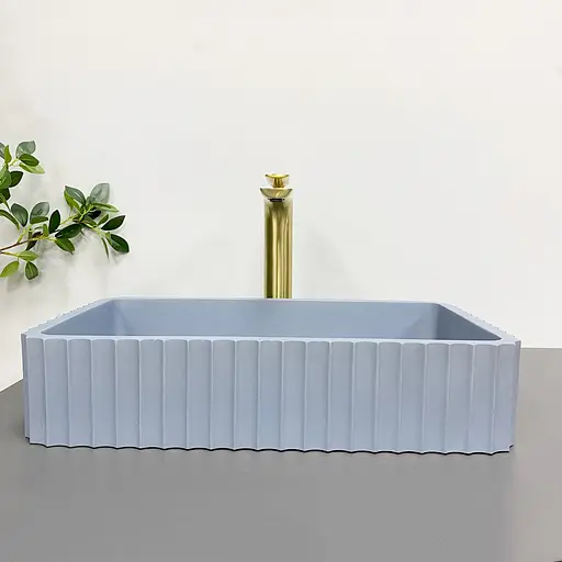 Умивальник VBI Florentia blue matt накладний VBI-015003, Синий - фото 4