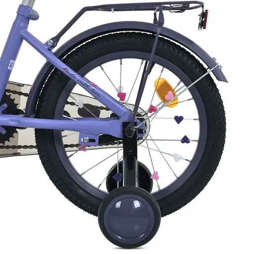 Велосипед дитячий MB 14043-1 колеса 14 дюймів, фіолетовий - фото 2