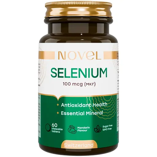 Вітаміни жувальні Novel Селен 100 мкг №60