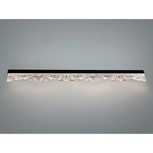 Настінний LED світильник Romin бра-планка чорний 20 Вт - фото 1