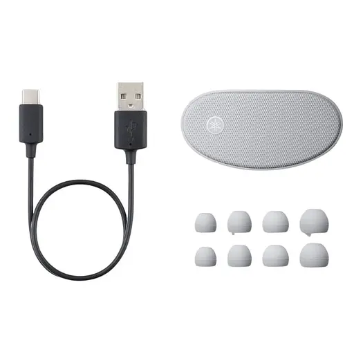 Навушники бездротові Yamaha TW-E5B TWS стереогарнітура в кейсі сіра - фото 4