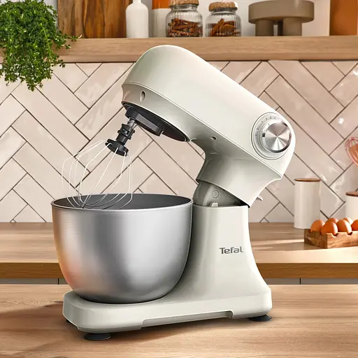 Миксер планетарный Tefal Bake Easy бежевый 500 Вт (QB140AF0) - фото 10