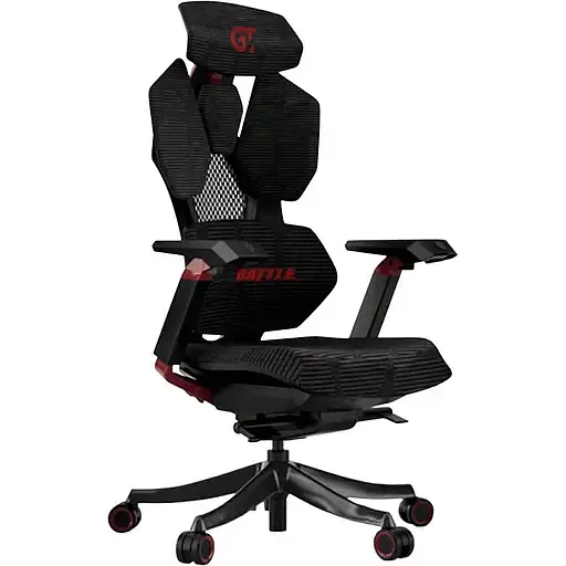 Геймерское кресло GT Racer черное (X-6004 Battle Black) - фото 1