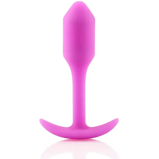 Анальна пробка B-Vibe Snug Plug 1 8,6 см (рожевий)