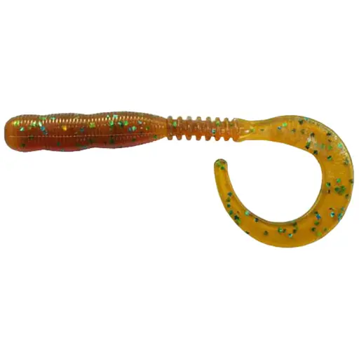 Силікон Reins Curly Curly 565 Motor Oil Green Flake (15 шт/уп)