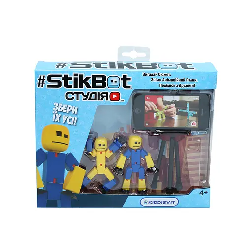 Ігровий набір для анімаційної творчості Stikbot – Студія, 2 фігурки, штатив