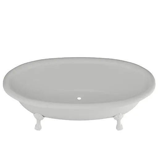 Ванна окремостояча матова Amdcon Olmpa 180x90 біла з литого каменю білі ніжки OLMPA_180_nzhk_MAT Білий матовий - фото 7