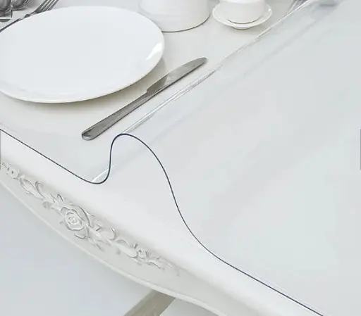 Прозора силіконова скатертину М'яке скло Soft Glass Покриття для меблів 1.3х1.8м (товщина 0.5 мм) - фото 3