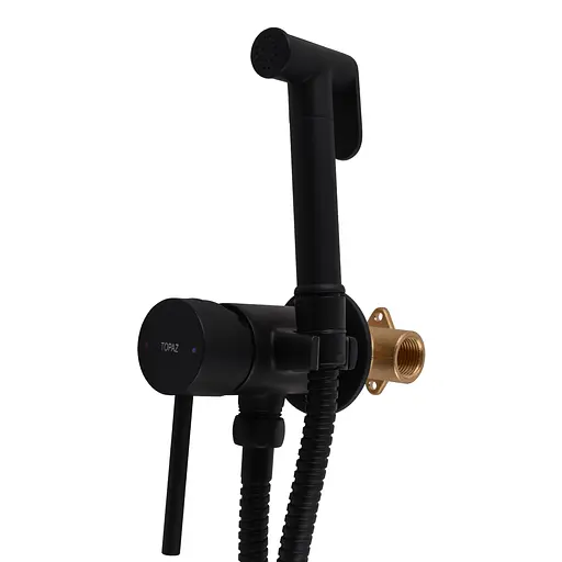 Змішувач гігієнічний TOPAZ LOFT TLF 32106-H39-BL латунний з душовим шлангом для ванної та туалету - фото 7