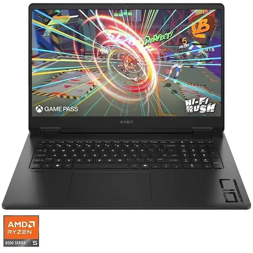 Ноутбук Игровой HP OMEN Ноутбук 17-db0008nq с процессором AMD Ryzen™ 5 8645HS pana la 5.0GHz, 17.3", Full HD, IPS, 144Hz, 16GB DDR5 RAM, 512GB SSD, NVIDIA® GeFor