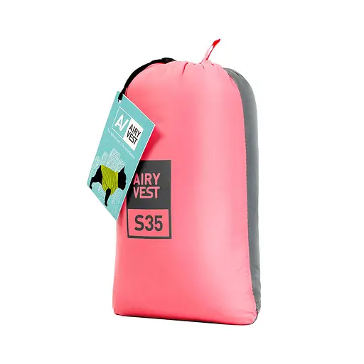 Курточка для собак AiryVest двостороння, розмір S35, коралово-сіра [CD] - фото 5