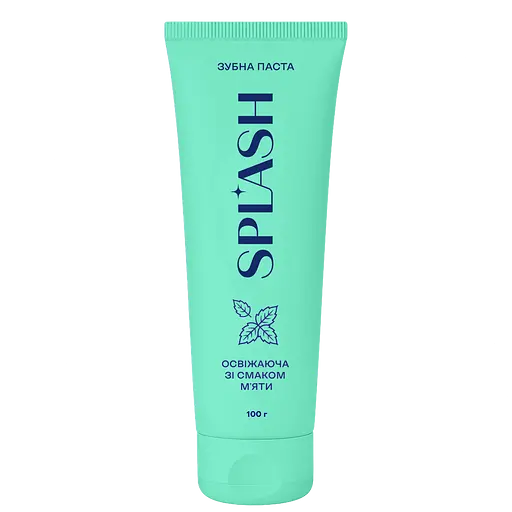 Зубная паста Splash классическая со вкусом свежей мяты 100 г