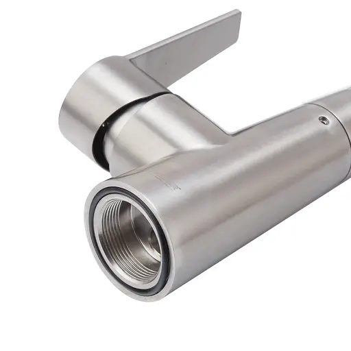 Змішувач для кухні Koer KI-70022-02 із силіконовим виливом black KR4799 Нержавіюча сталь - фото 2