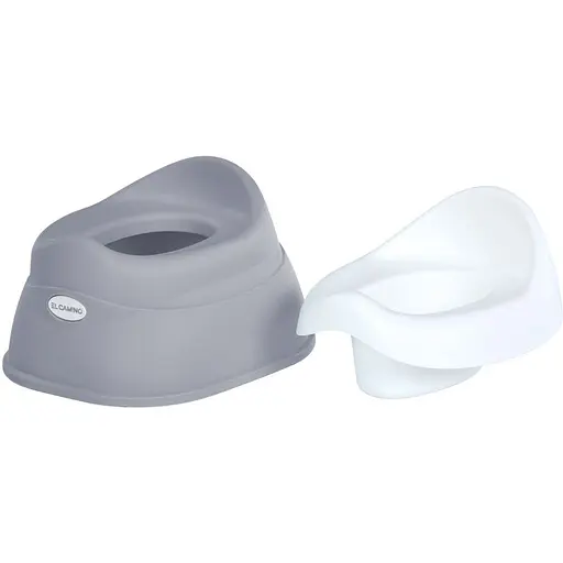 Детский горшок El Camino ME 1153 Basic Potty Mix Gray с съемным контейнером - фото 3