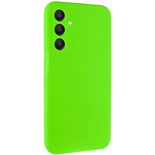Чохол Lakshmi Silicone Cover Full Camera AA для Samsung Galaxy A35 Салатовий/Neon Green
