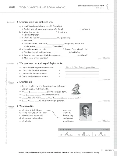 Schritte international Neu 3+4. Testtrainer + CD - фото 2