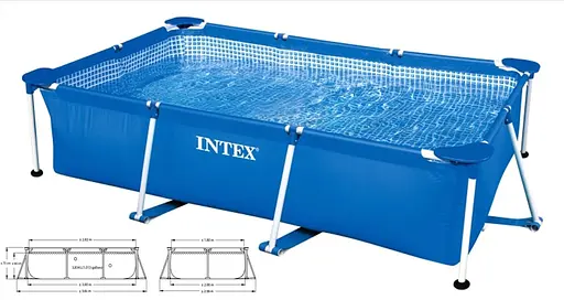 Басейн каркасний прямокутний, 300x200x75 см, 28272
