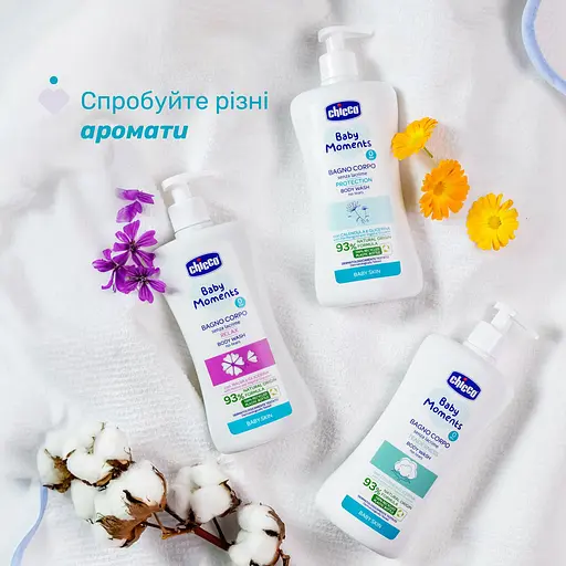 Гель для купания Chicco Baby Moments Без слез Защитный с экстрактом календулы 500 мл (10580.00) - фото 4