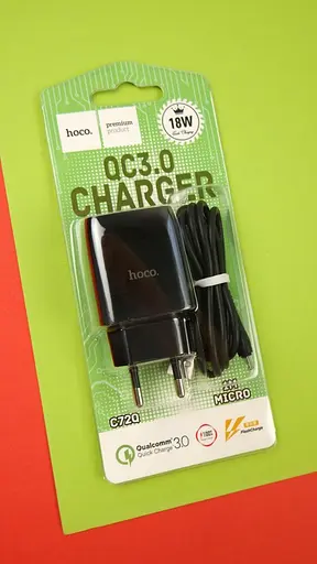 Блок живлення Hoco C72Q 18w зарядний пристрій з Quick Charge 3.0 - фото 4