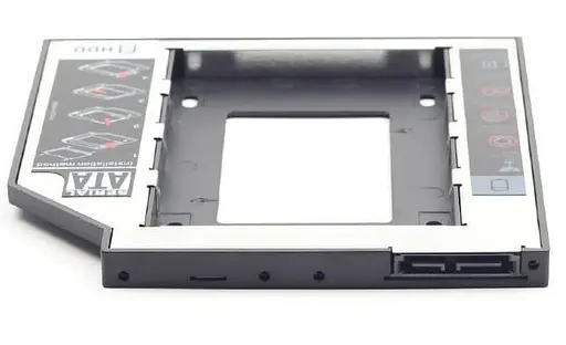 Внешний карман Gembird HDD 2,5" для ноутбука в отсек CD-ROM MF-95-01 (9.5 мм) (MF-95-01) - фото 2
