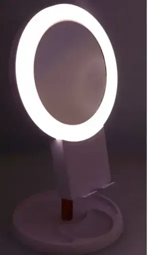 Дзеркало косметичне настільне із підставкою для телефона  LED підсвіткою Bailong BL-JG-003 - фото 6