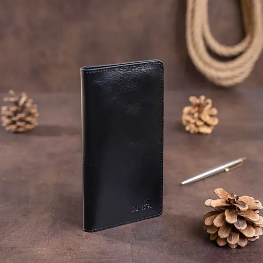 Чоловічий шкіряний гаманець Shvigel 19х9.5х1 см acs0016057 - фото 6