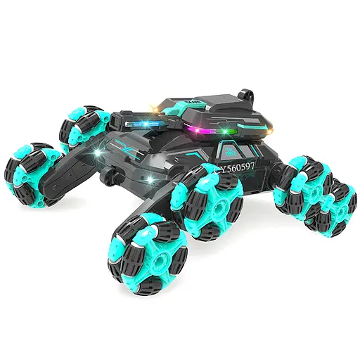 Танк на радіокеруванні, 2.4G, 22 см, пара, музика, USB (В асортименті) - фото 4