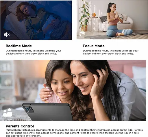 Планшет Doogee T36 8/256GB Black (Global) - фото 7