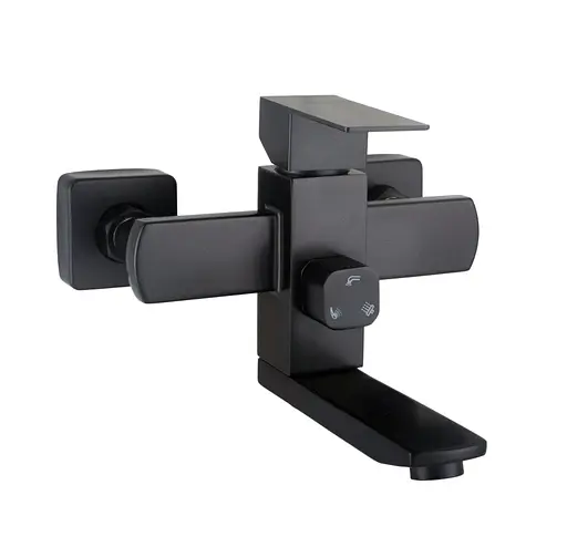 Змішувач для ванни Globus Lux Sicilia SBQ-102N-BB Чорний матовий - фото 1