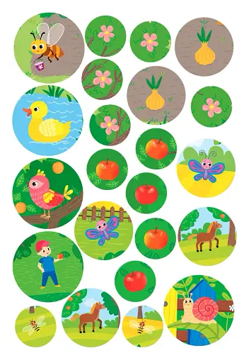 Великі наліпки для малят. Весела бджілка - фото 4