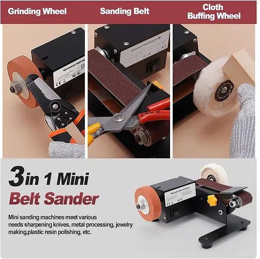 Мінішліфувальна машина Yofuly, настільна шліфувальна машина потужністю 350 Вт, шліфувальна машина - фото 5