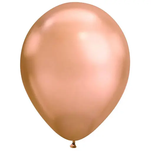 Шарик воздушный латексный 30 см (50) металлик розовое золото, IDEA7-DL-026