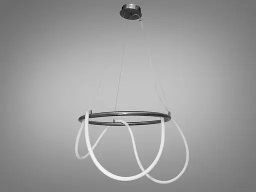 Новинка, світлодіодна люстра з серії "Роуплайт", 32W, чорний хром - фото 1