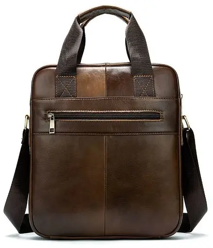 Чоловіча шкіряна сумка Vintage 27,5х33х6,5 см sum0012884 - фото 2