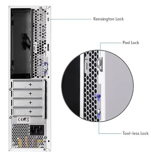 Корпус Chieftec UNI BE-10W-300 300W SLIM FF White (BE-10W-300) - фото 8