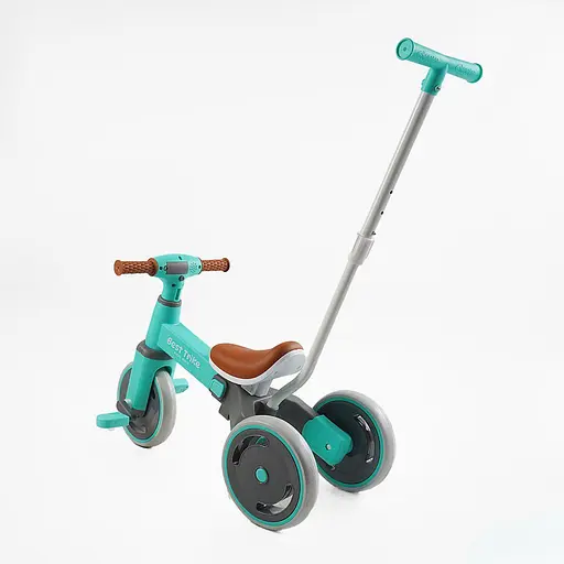 Триколісний велосипед Best Trike LB-10360 з батьківською ручкою блакитний - фото 2