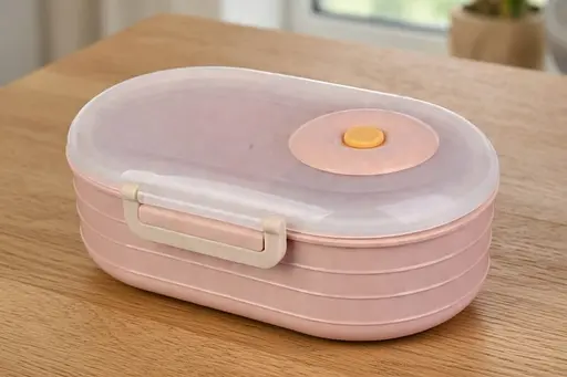 Ланч-бокс пластиковый на 2 секции Laprida розовый 1000 мл (64-21-236) - фото 2