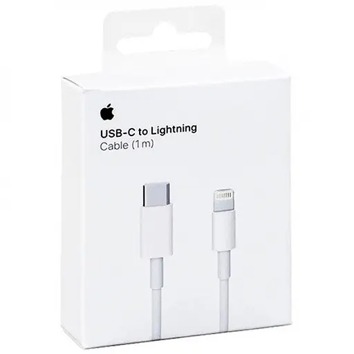 Дата кабель USB-C to Lightning for Apple (AAA) (1m) (box) White - фото 2