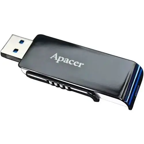USB флэш-накопитель Apacer AH350 32GB USB-A 3.0 Black (AP32GAH350B-1) [40397] - фото 3