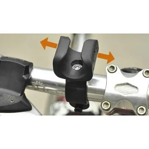 Велосипедное крепление на руль для фонарика вело крепеж держатель Черный - фото 9